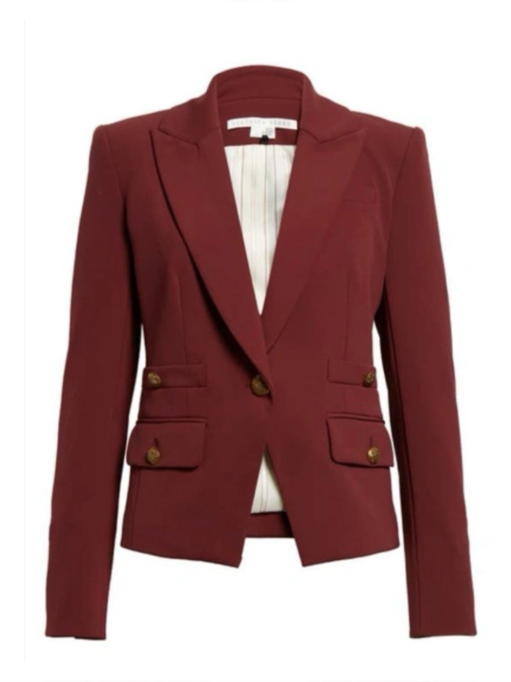 Veronica Beard Roya Dickey Gold Single Button Blazer 2